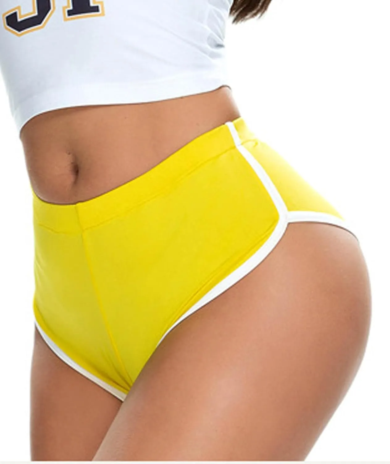 Women's Low Rise Dolphin Shorts Daisy Dukes Plus Running Workout Fitness Sport High Cut Yoga Booty Shorts