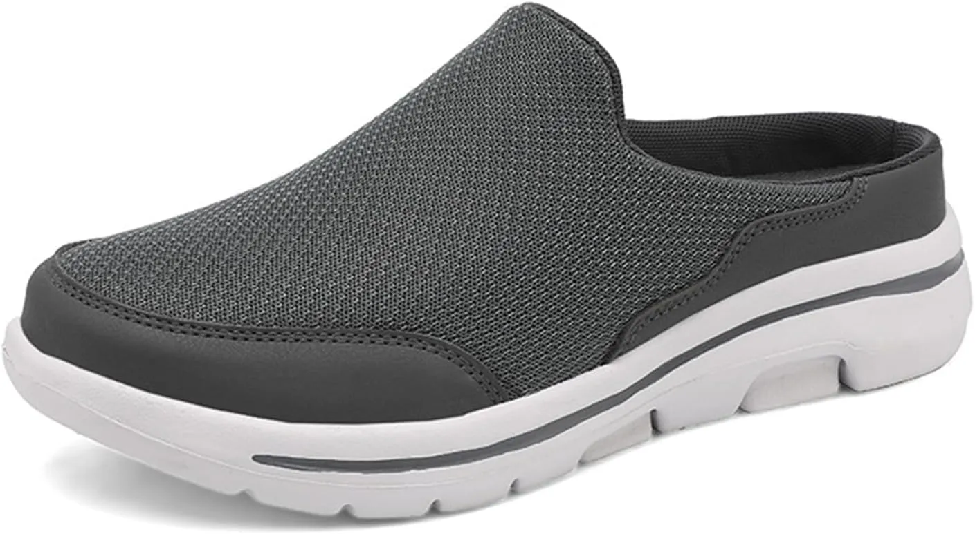 Womens Mules Casual Non Slip Orthopedic Sneakers with Arch Support Mesh Breathable Soft Sole Mules Lightweight Summer Comfortable Walking Shoes Casual Slippers Beach Footwear