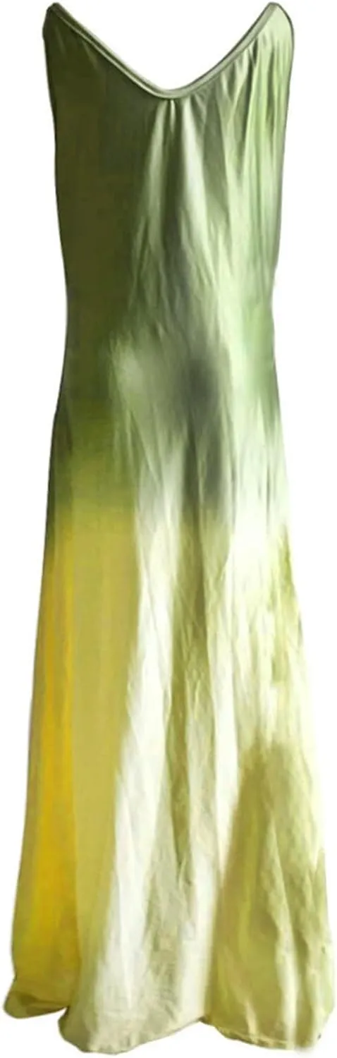 Womens Sleeveless Slip Dresses Loose Fit Dresses for Women V Neck Beach Hawaiian Maxi Long Summer Fall Dresses 2025