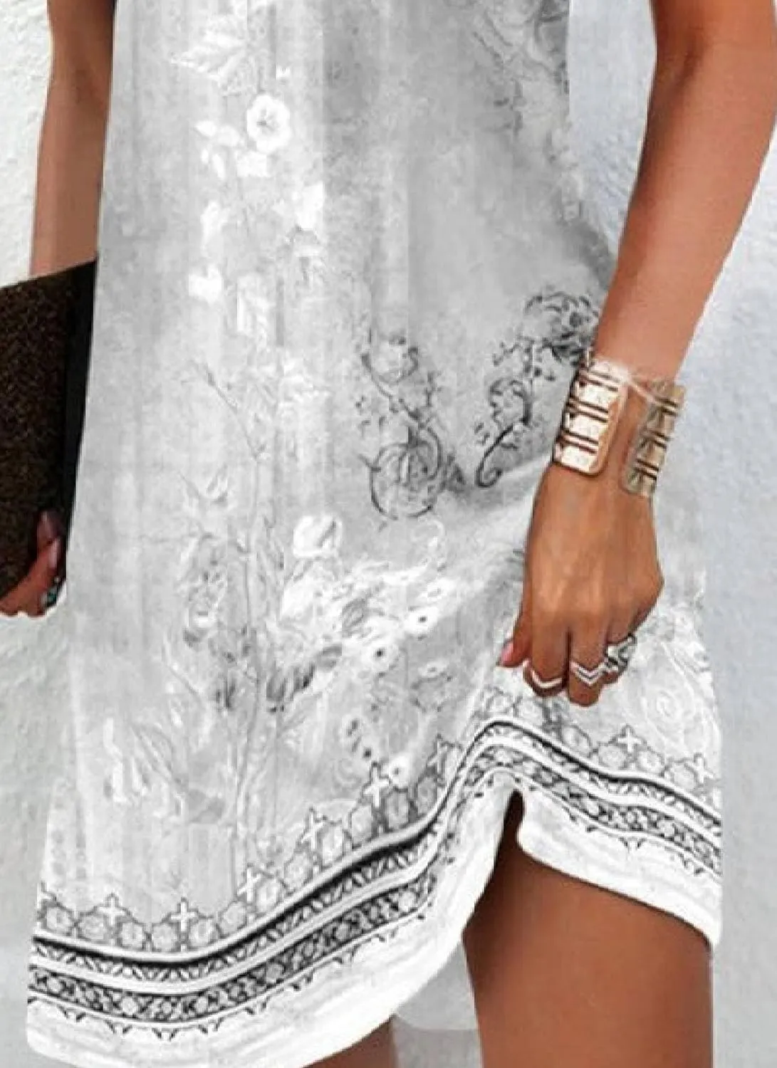 Women's Spring Summer Casual Dress V Neck Floral Print Sleeveless Mini Beach Vacation Party Sun Dresses