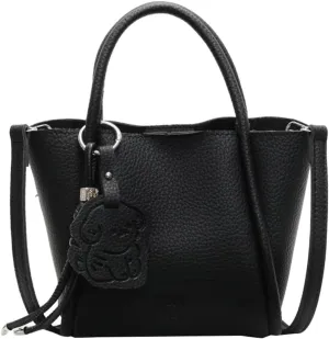 Women's Tote Bag Soft PU Leather Medium Size Shoulder Crossbody Bag Fashion Design Bucket Bag High-end Exquisite All-match