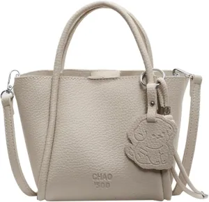 Women's Tote Bag Soft PU Leather Medium Size Shoulder Crossbody Bag Fashion Design Bucket Bag High-end Exquisite All-match