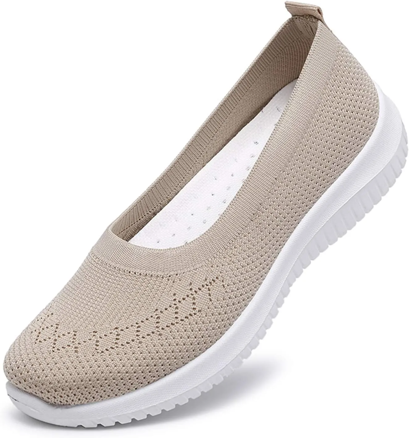 Womens Woven Orthopedic Breathable Soft Shoes Go Walking Women??s Breathable Walking Shoes Slip On Mesh Knitted Flats Gym Sneakers Lightweight Casual Easy Shoe Arch Support Orthopedic Flat Footwear