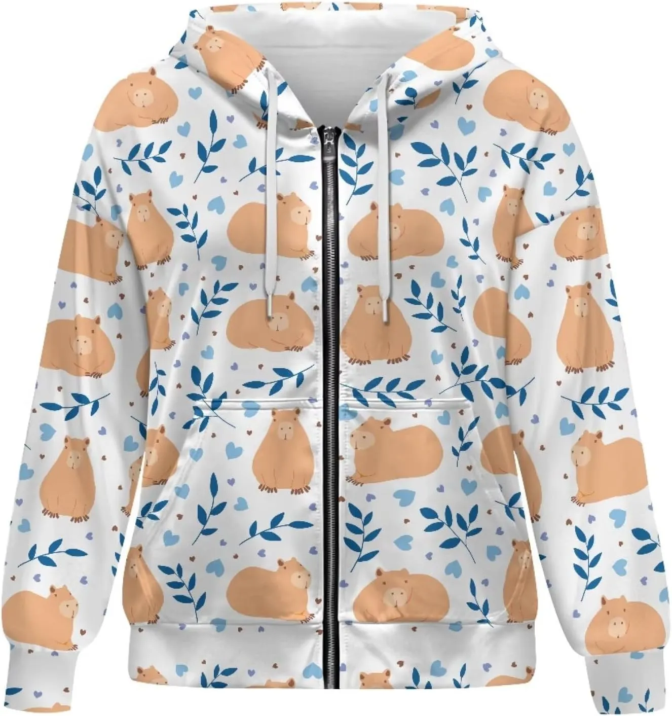 Womens Zip Up Hoodies with Pockets Soft Trendy Sweatshirt Casual Long Sleeve Jackets Fall Fashion Outfits