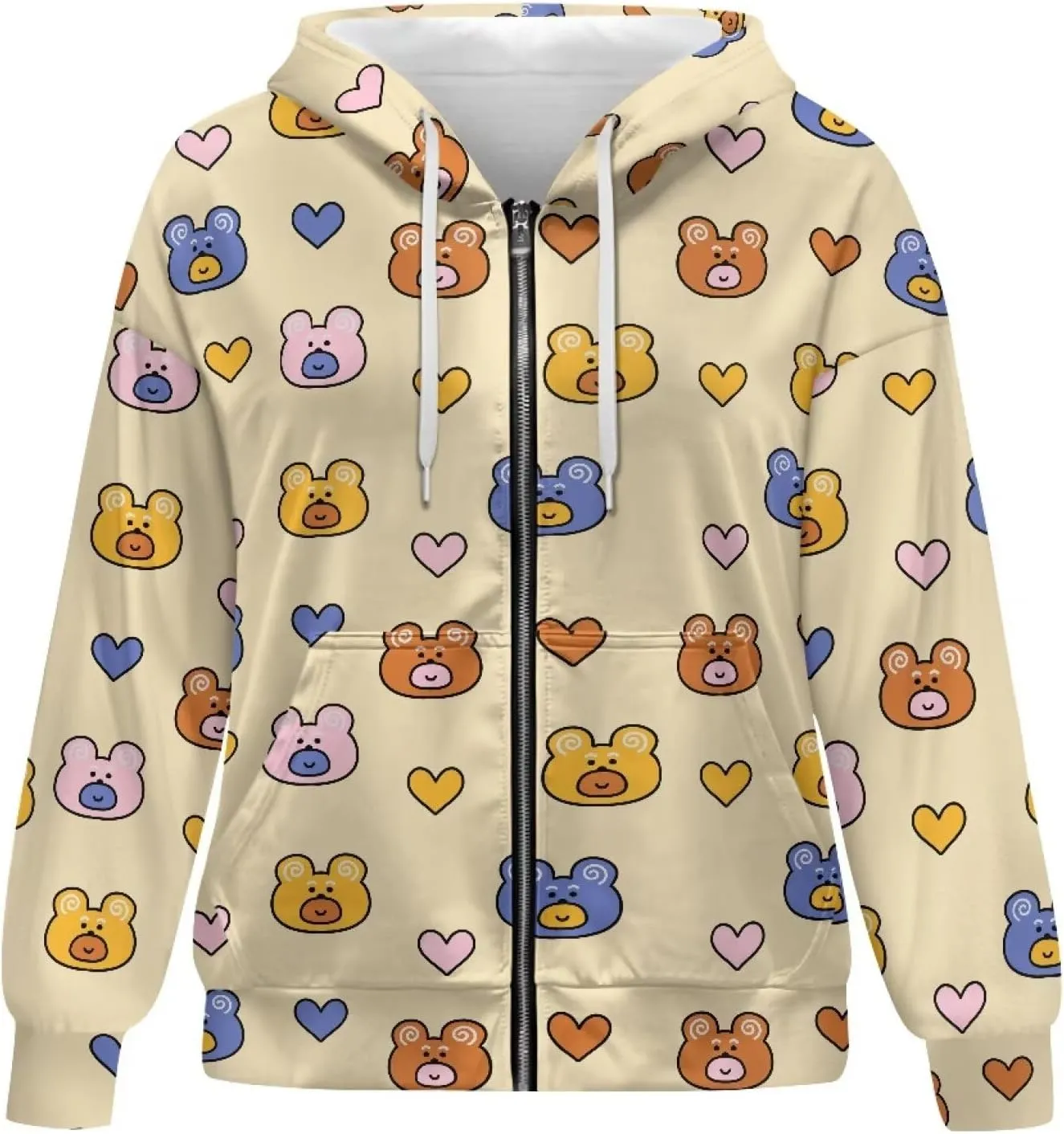Womens Zip Up Hoodies with Pockets Soft Trendy Sweatshirt Casual Long Sleeve Jackets Fall Fashion Outfits