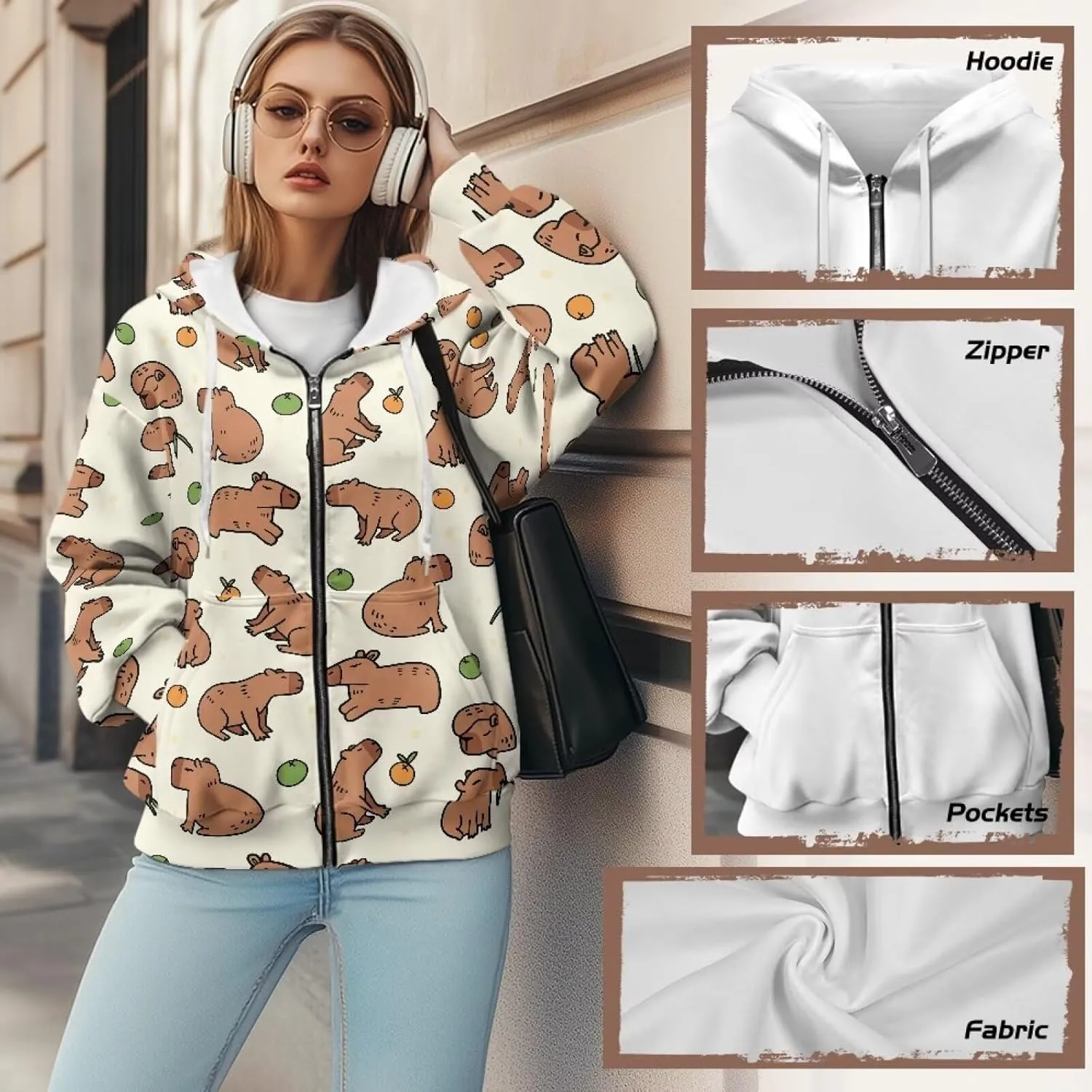 Womens Zip Up Hoodies with Pockets Soft Trendy Sweatshirt Casual Long Sleeve Jackets Fall Fashion Outfits