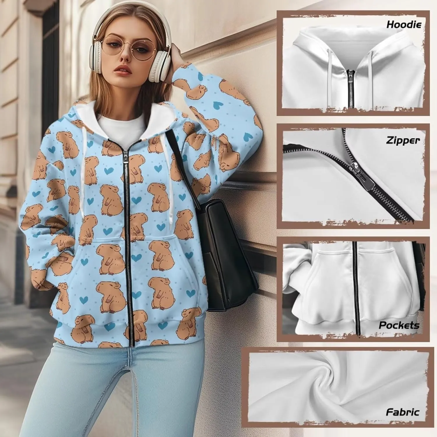 Womens Zip Up Hoodies with Pockets Soft Trendy Sweatshirt Casual Long Sleeve Jackets Fall Fashion Outfits