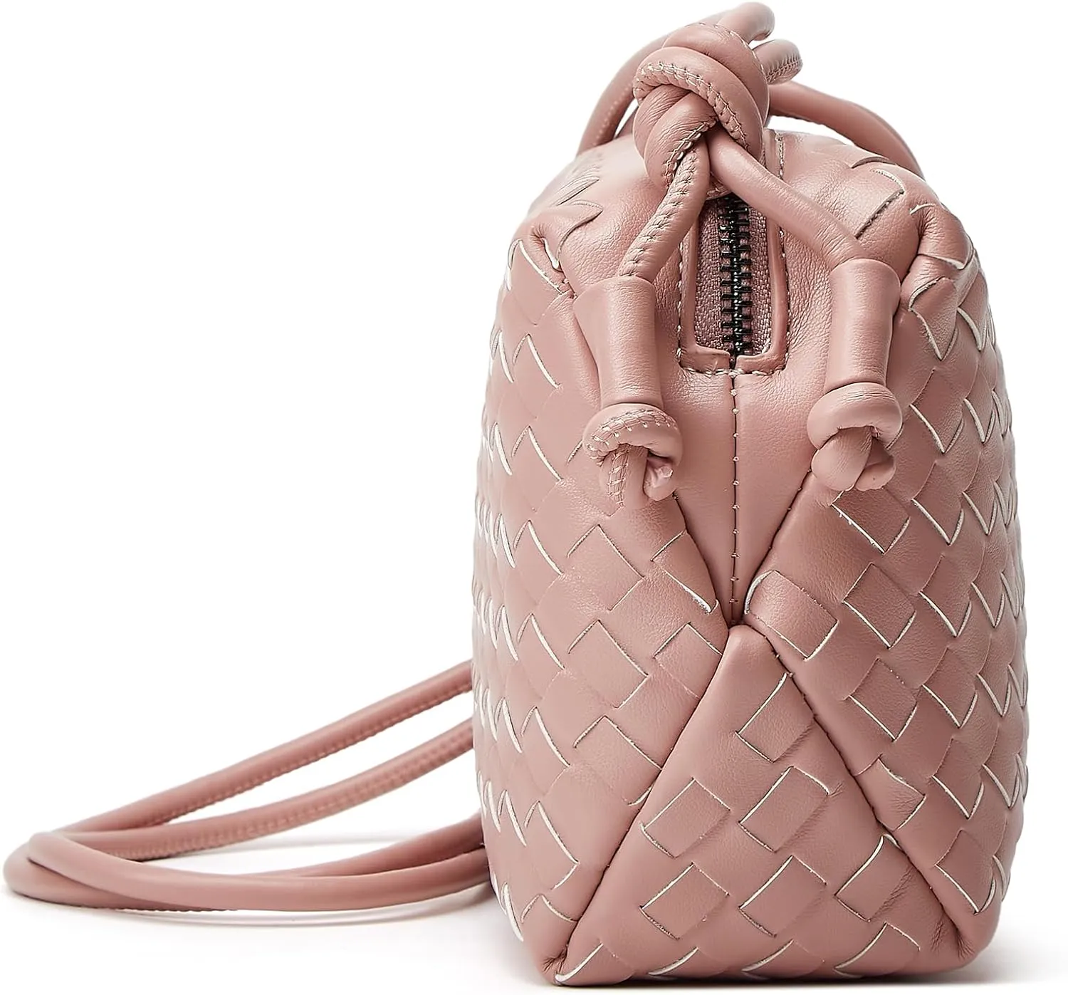 Woven Crossbody Bags for Women: Vegan Leather Purse - Handwoven Small Handbag- Trendy Shoulder Bag