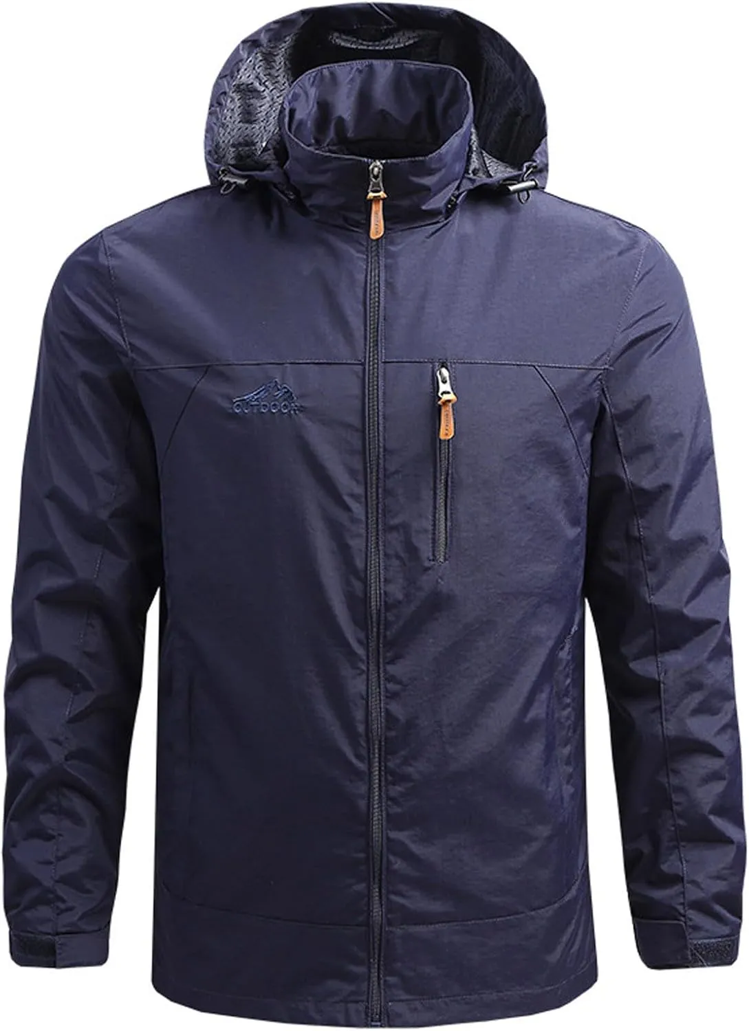XUNRYAN Men's Tactical Jackets Softshell Lightweight Coats with Pockets Water Resistant Windbreaker Outdoor Hiking Outerwear
