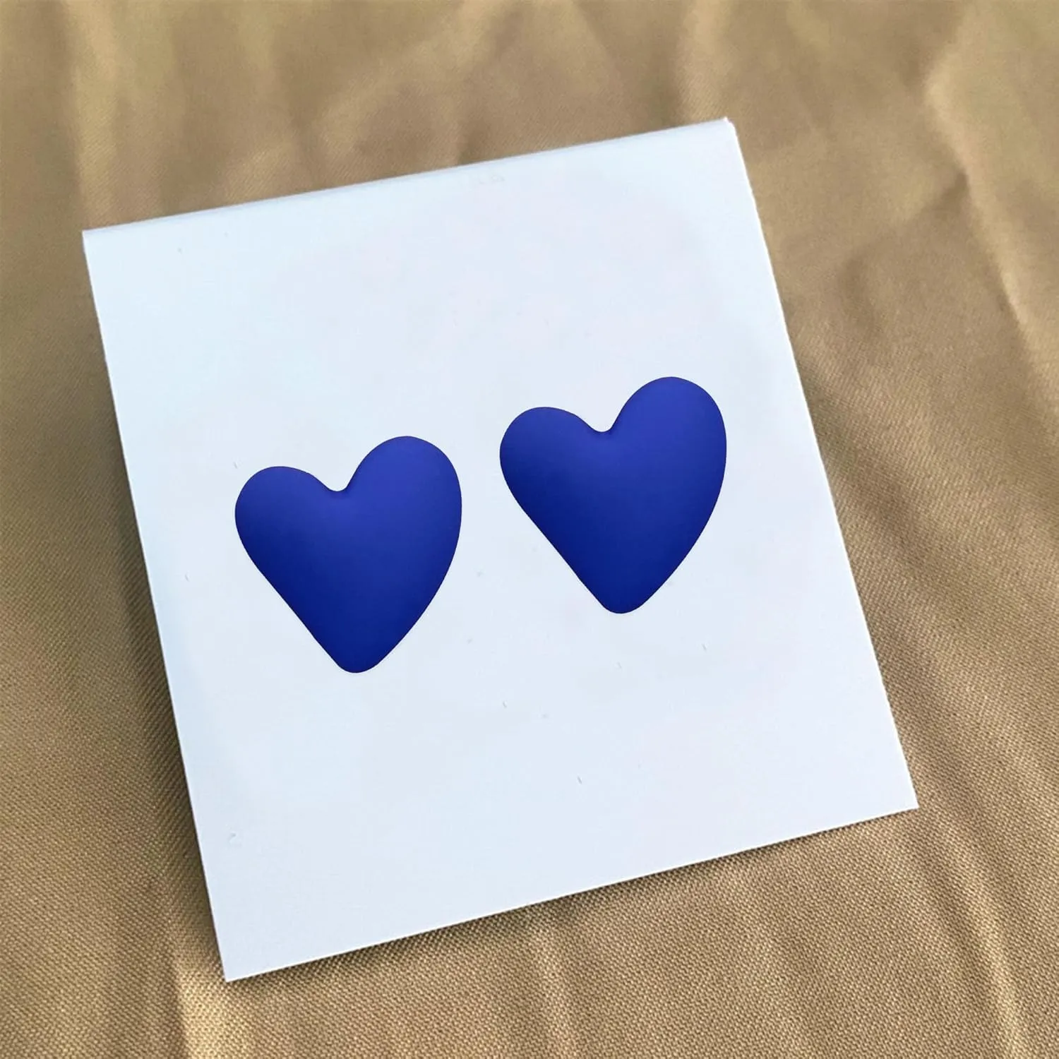 YUNXI Geometric Large Heart Earrings for Women Candy Solid Color Big Love Acrylic Geometric Stud Valentines Day