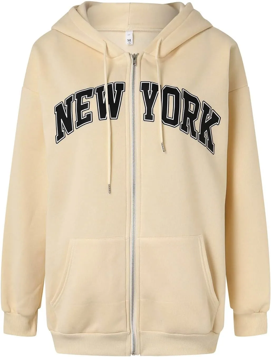 Zip Up Hoodies for Teen Girls New York Sweatshirts with Hood 2024 Fall Outfits Full Zipper Pullover Long Sleeve