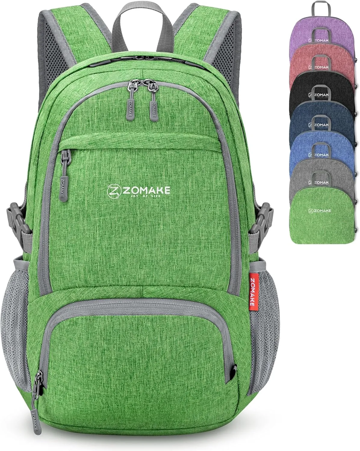 ZOMAKE 25L Packable Backpack for Women Men - Small Lightweight Hiking Daypack for Travel - Tear Resistant Foldable Day Pack